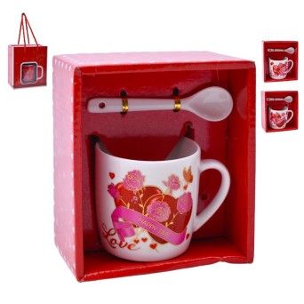 SET CANECA E COLHER 7,2X7,2 2645-109-05 CX120