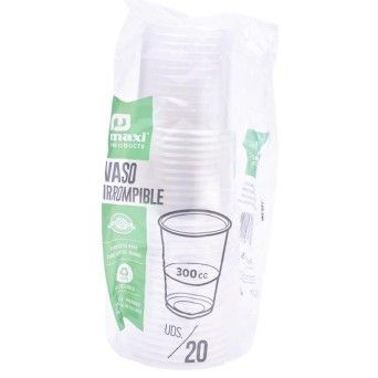 COPO PLASTICO TRANSP. 300CC 20UN CX60