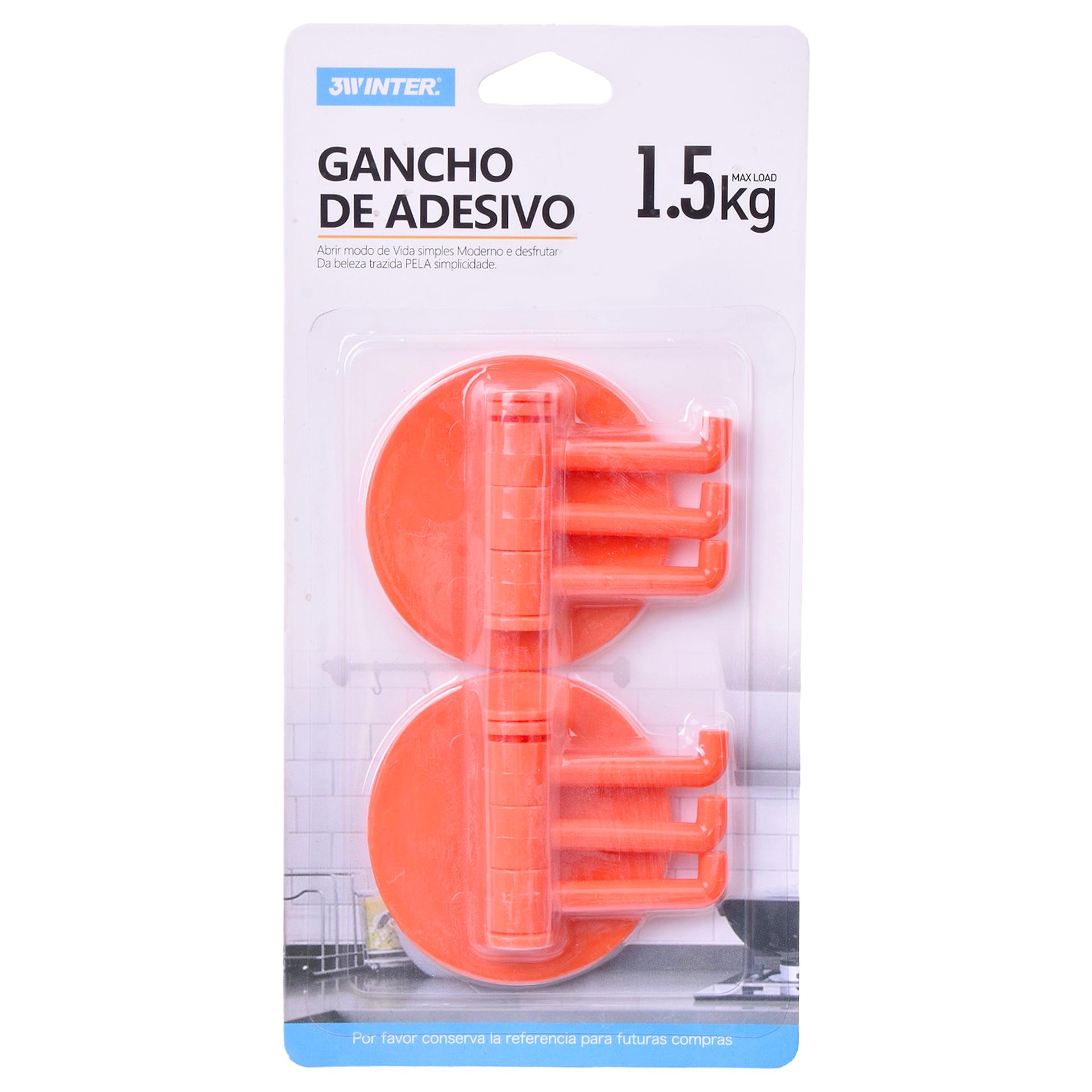 GANCHO PAREDE ADESIVO RED. GANCHO PAREDE ADESIVO RED.
