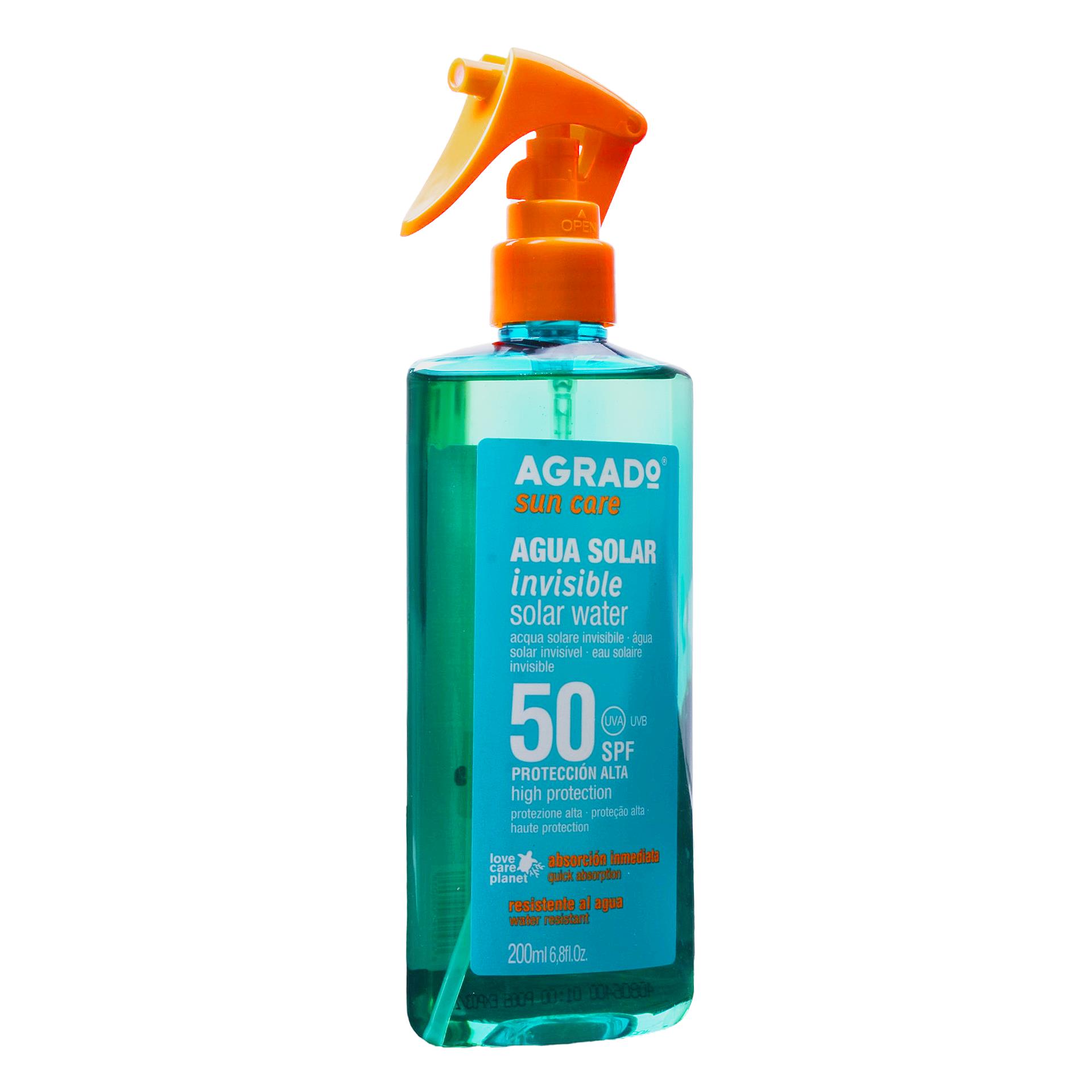 AGUA SOLAR AGRADO SPF50+ 200ML AGUA SOLAR AGRADO SPF50+ 200ML