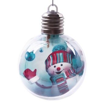 BOLA NATAL 8CM C/LUZ 2588-004 CX240