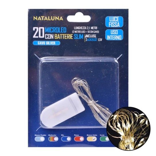 SERIE NATAL 20MICROLED BRANCO 2,1MT REC