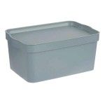 CAIXA PLT COM TAMPA 6L CINZENTA CAIXA PLT COM TAMPA 6L CINZENTA