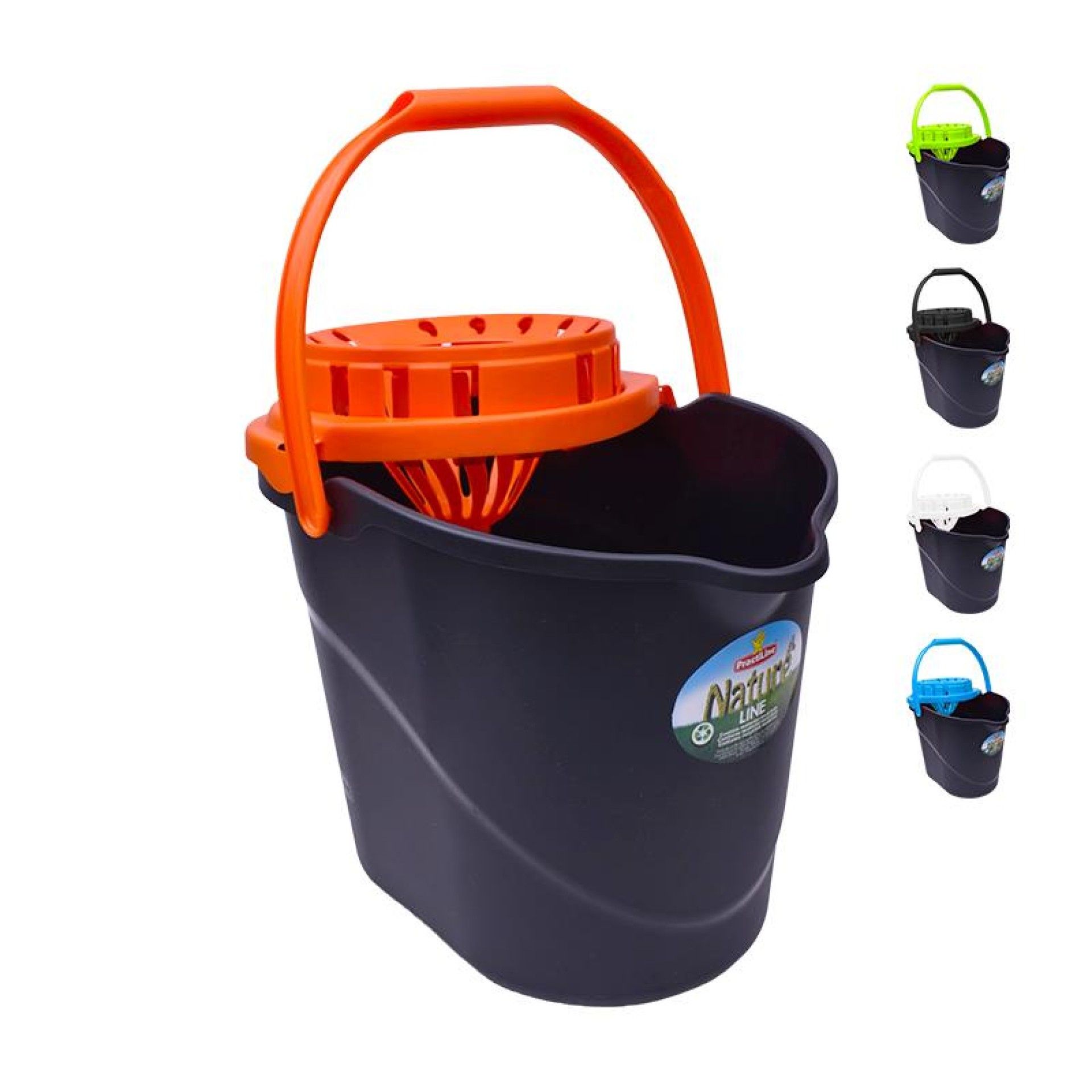 PLASTICO BALDE PRT 12L C/ ESPREM COR