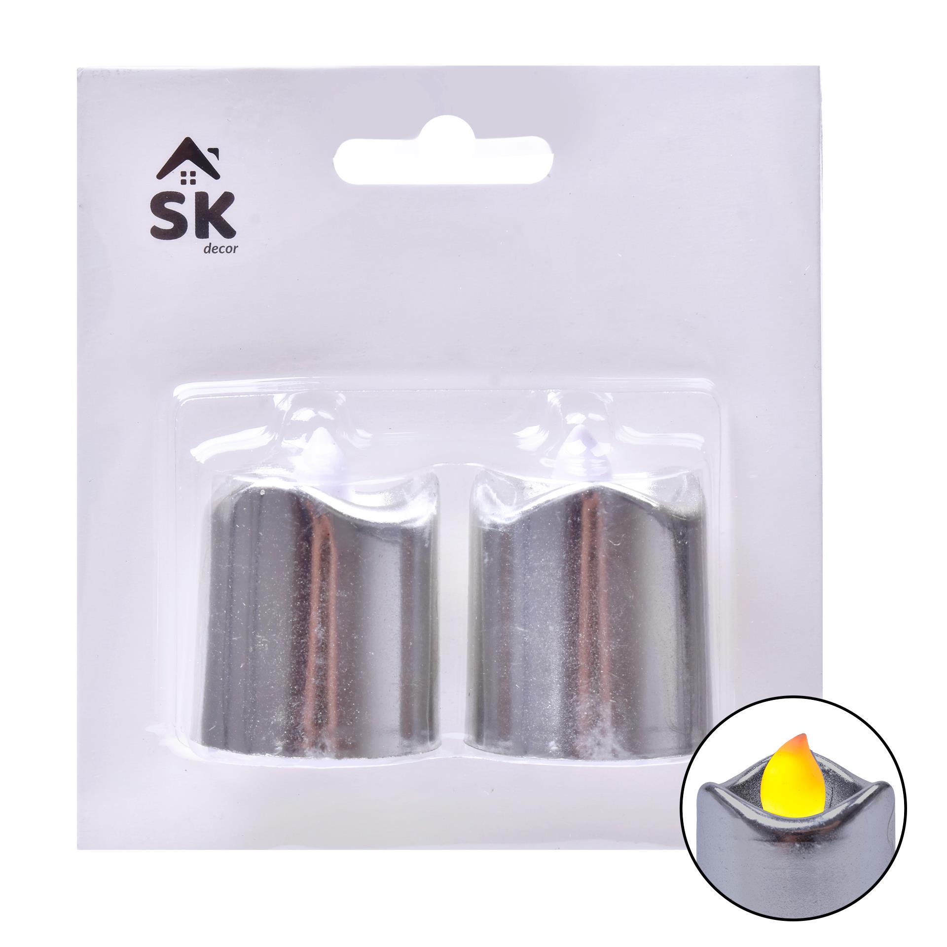 VELA LED PRATA 2UN 2402-300S-02B CX144 VELA LED PRATA 2UN 2402-300S-02B CX144