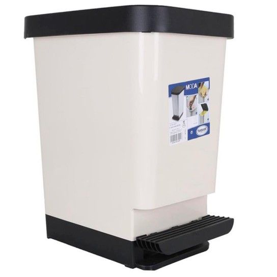 BALDE PLASTICO C/ PEDAL 26L MODA