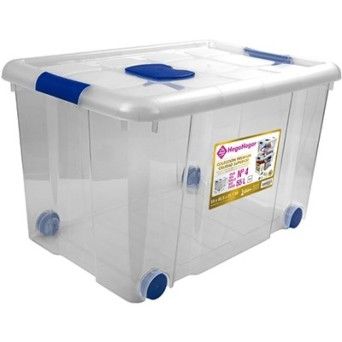 CAIXA PLASTICO C/RODAS 55L 18927