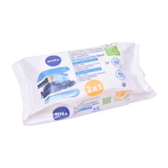TOALHITAS LIM REFRE NIVEA 40UN