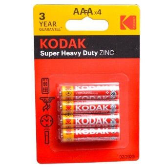 KODAK PILHAS ZINCO AAA 4UN 22051