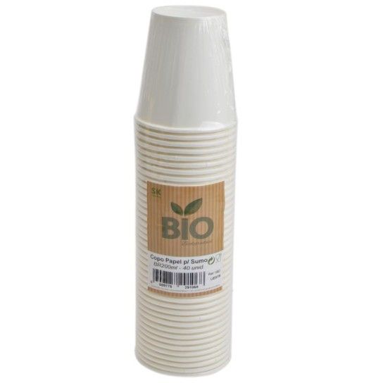 COPO PAPEL  BIO SUMO 200ML 40UN 1682