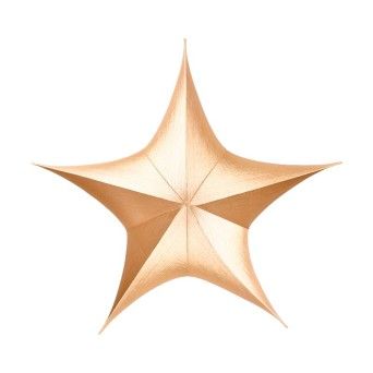 ESTRELA TECIDO DOURADO 80CM