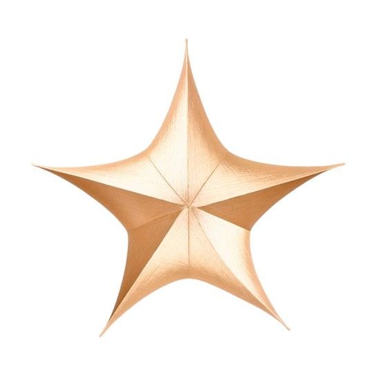 ESTRELA TECIDO DOURADO 80CM