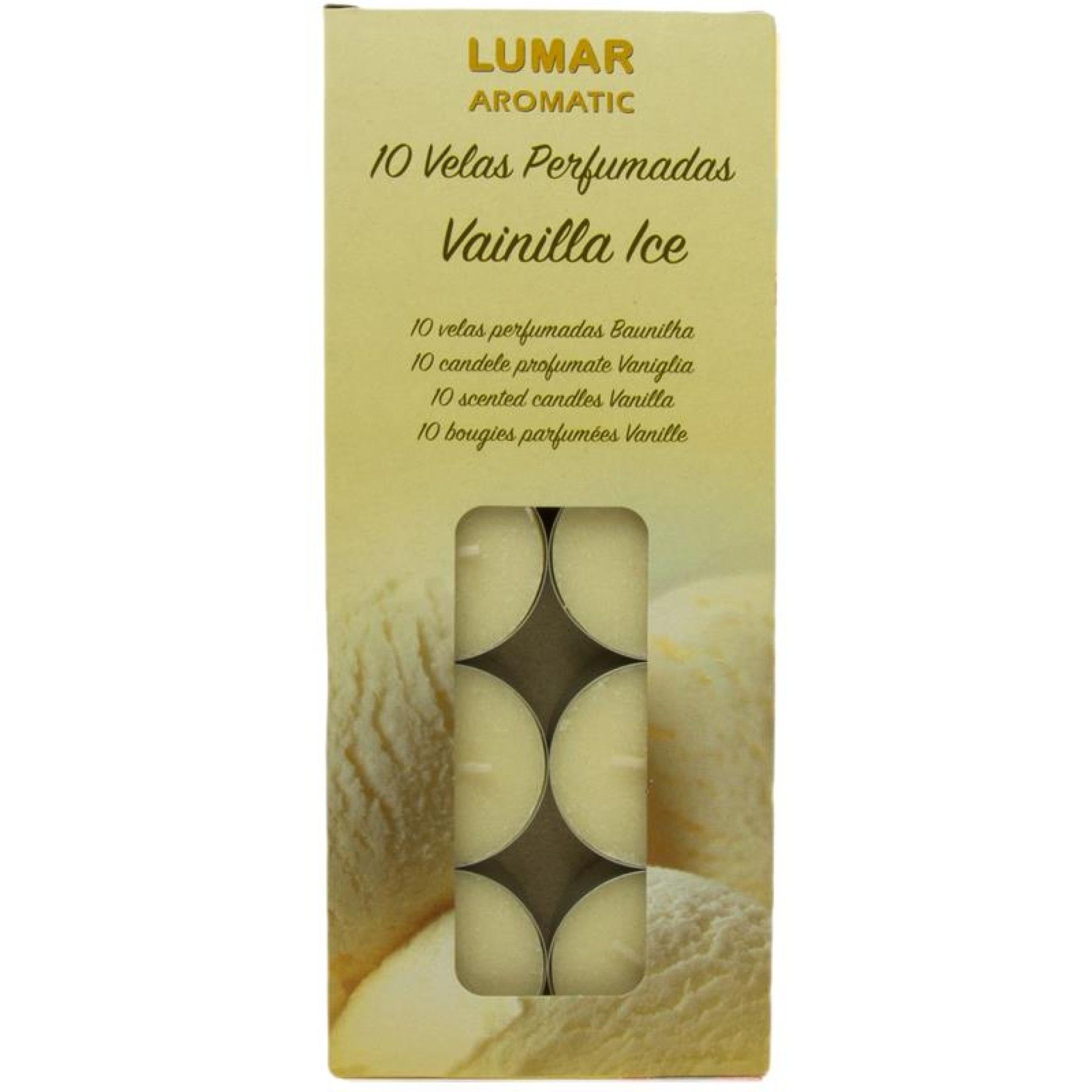 TEALIGHTS CONJ. 10) BAUNILHA TEALIGHTS CONJ. 10) BAUNILHA