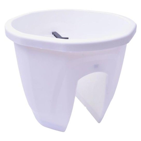 VASO P/FLORES 30X30X24 BLUMAX BRANCO CX24