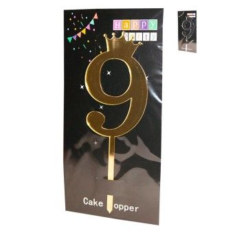 DEC. BOLO N. 9 18,5 CM 1558-670-09 CX720
