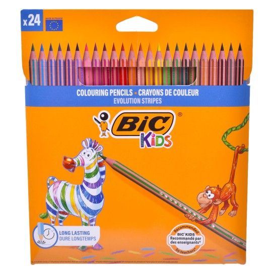 CONJ. 24 LAPIS COR BIC STRIPES CONJ. 24 LAPIS COR BIC STRIPES