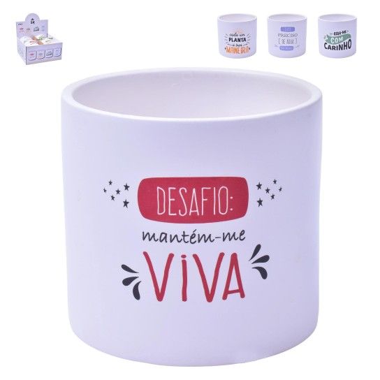 VASO CERAMICA 12X12X11CM 0307-08 CX32 VASO CERAMICA 12X12X11CM 0307-08 CX32