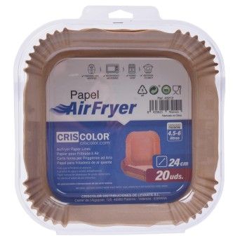 PAPEL P/FRITADEIRA AR QUENTE 24CM 20UN