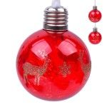 BOLA NATAL 8CM C/LUZ 2588-009 CX240 BOLA NATAL 8CM C/LUZ 2588-009 CX240