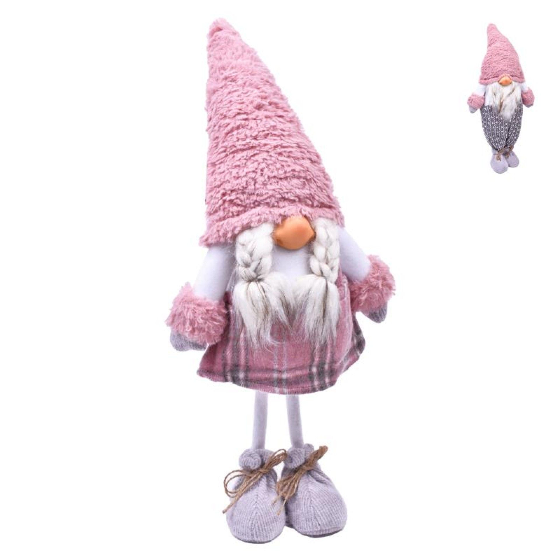 GNOMO CHAPEU ROSA 75CM 2 GNOMO CHAPEU ROSA 75CM 2