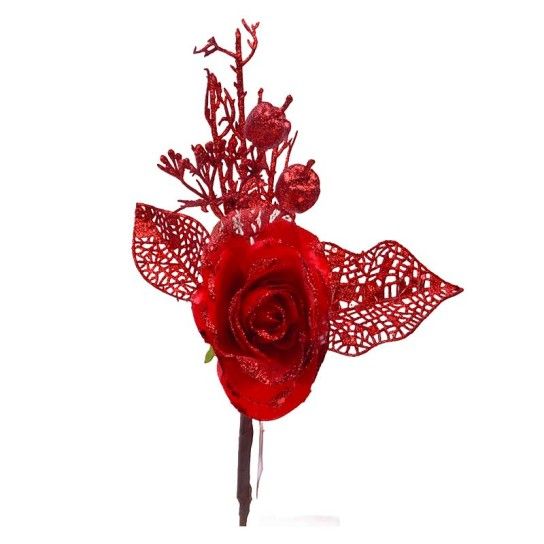 FLOR GLITTER 30CM VRM WF20415-R
