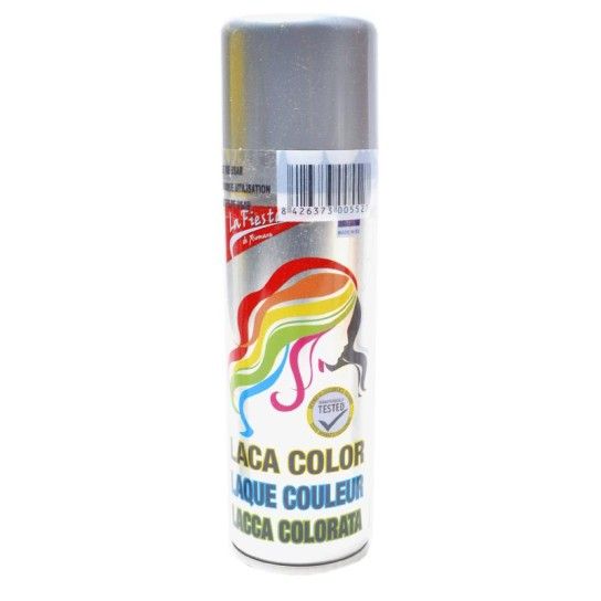 LACA COLOR SPRAY CABELO PRATA 125ML