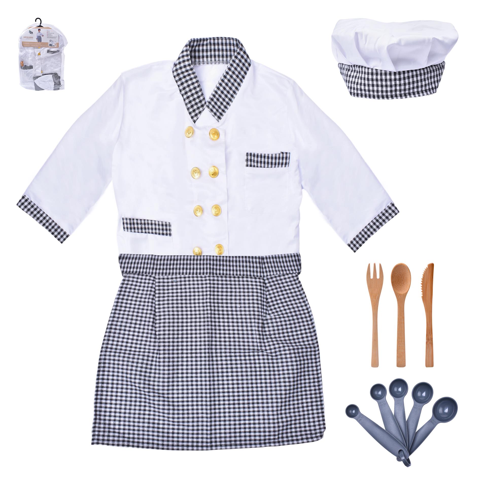 FATO CARNAVAL COZINHEIRO 120-130CM CX24 FATO CARNAVAL COZINHEIRO 120-130CM CX24