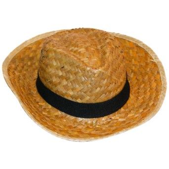 CHAPEU PALHA  C/FITA  PRETA REF. 54132