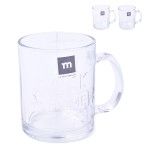 CANECA VIDRO 350ML SORTIDO CX36