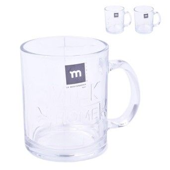 CANECA VIDRO 350ML SORTIDO CX36