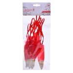 PENDURANTES PLUMA VRM 12CM 10UN
