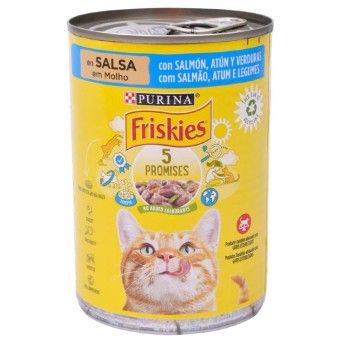 FRISKIES GATO SALMAO/ATUM LATA 400G