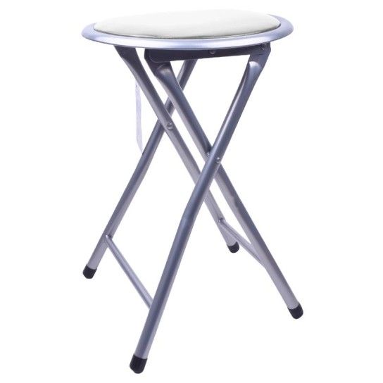 BANCO ACOLCHOADO PLEGABLE GRIS
