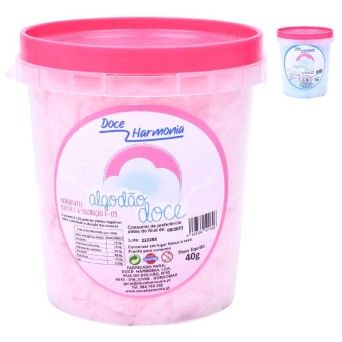 ALGODAO DOCE HARMONIA AZUL E ROSA 40GRS