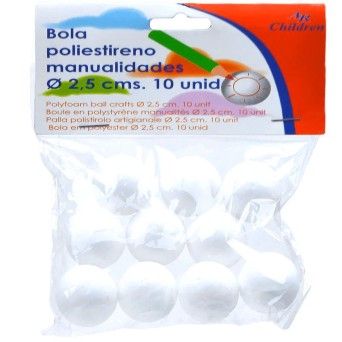 BOLA ESFEROVITE 2,5CM 10UNI 13282