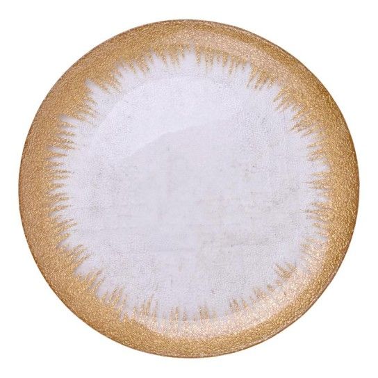 PRATO DEC VIDRO OURO 2803-002A CX12 PRATO DEC VIDRO OURO 2803-002A CX12