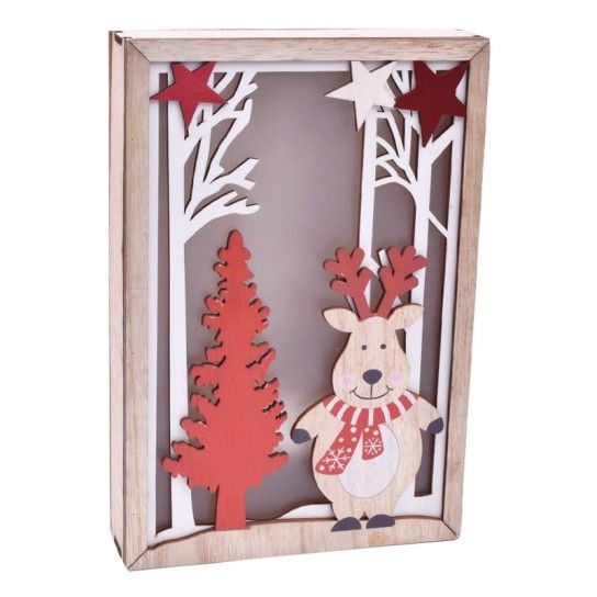 QUADRO NATAL MADEIRA C/ LUZ QUADRO NATAL MADEIRA C/ LUZ
