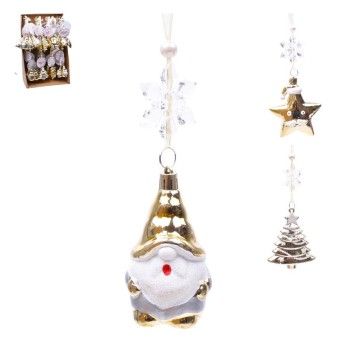 PENDURANTE NATAL GNOMO C/NEVE DOUR