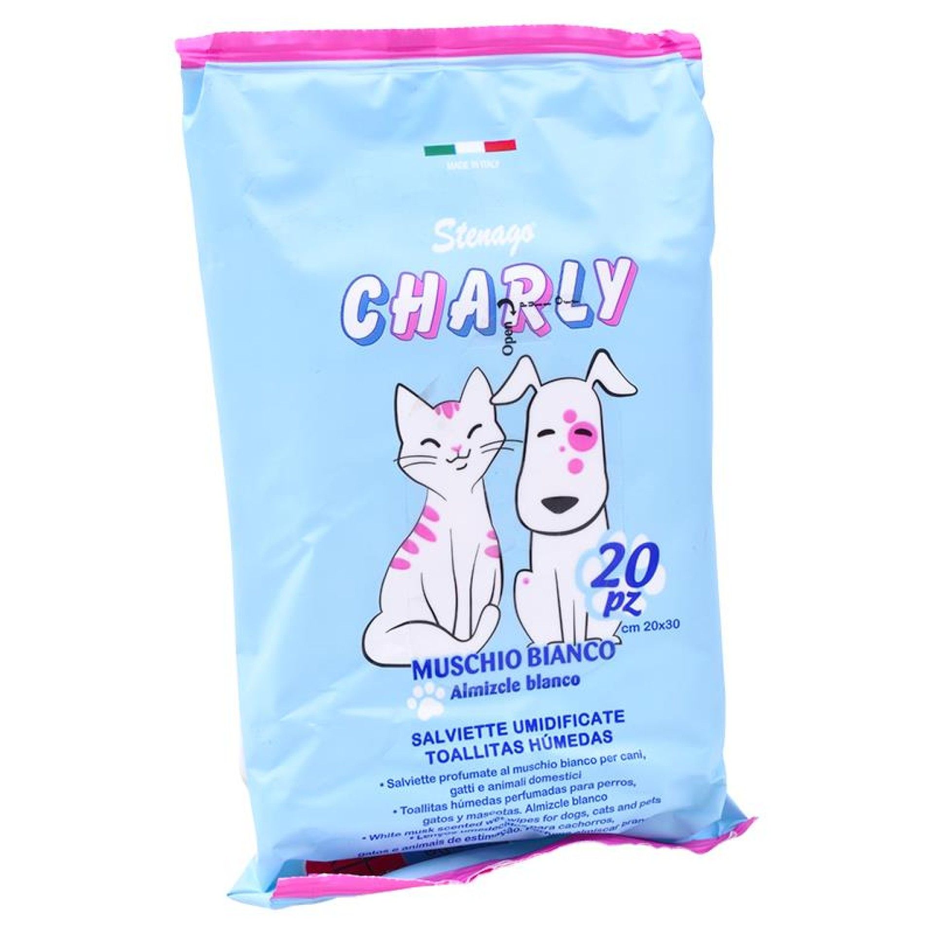TOALHITAS P/ ANIMAIS CHARLY 20UNI TOALHITAS P/ ANIMAIS CHARLY 20UNI