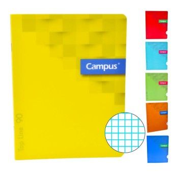 CADERNO CAMPUS CAPA PP A5 QUADR 90G