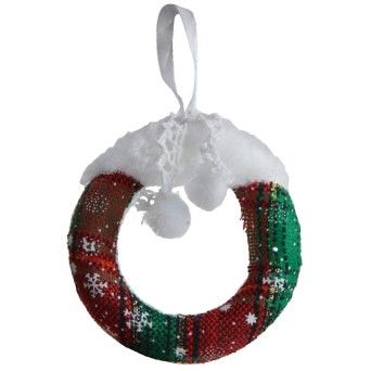 ENFEITE NATAL RODA XADREZ