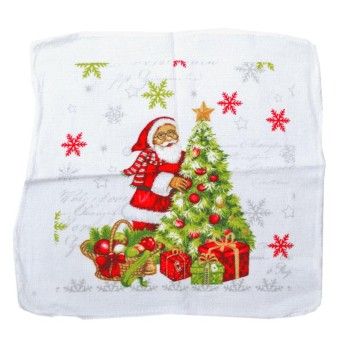 TOALHA NATAL FELPO 30CM AC-11558