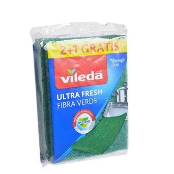 ESFREGAO FIBRA VERDE PACK3 VILEDA