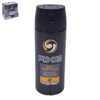 AXE DEO SPRAY GOLD TEMPTATION 150ML CX6