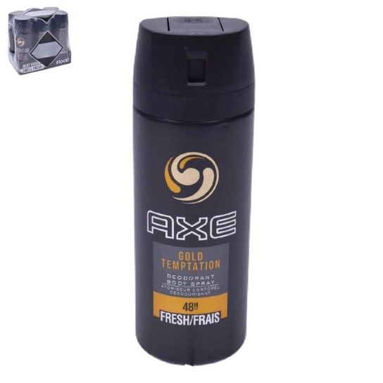 AXE DEO SPRAY GOLD TEMPTATION 150ML CX6