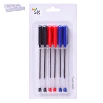 CANETA ESF 6UN 14,3CM 2556-001-06 CX288