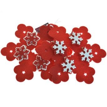 FLOCO NEVE FELTRO C/ 4 MOLAS 5040424 LUNA