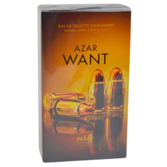 EAU DE TOILETTE P/HOMME AZAR WANT 100ML EAU DE TOILETTE P/HOMME AZAR WANT 100ML