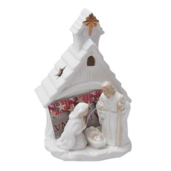 PRESEPIO PORC. C/LUZ 19CM 50431526