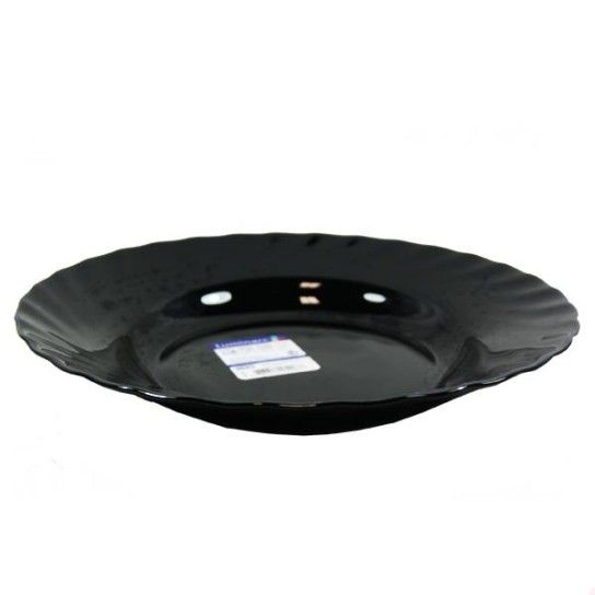 PRATO TRIANON PRETO SOPA 22,5CM